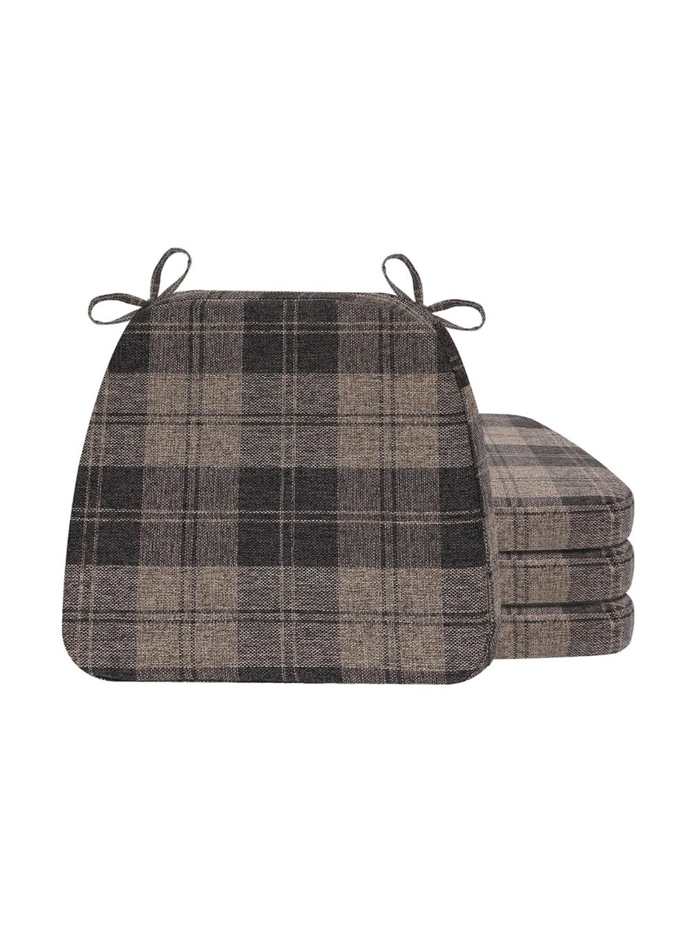 D-Shaped Chair Cushions 2” Thick Dining Chair Pads with Removable Washable Cover